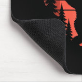 Sasquatch Valentine's Day - Bigfoot Heart Sungles  マウスパッド (コーナー)