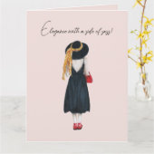 sassの側面とエレガンス誕生日カード カード (黄色い花)