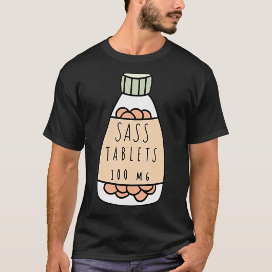 Sassタブレット100mg Tシャツ (正面)