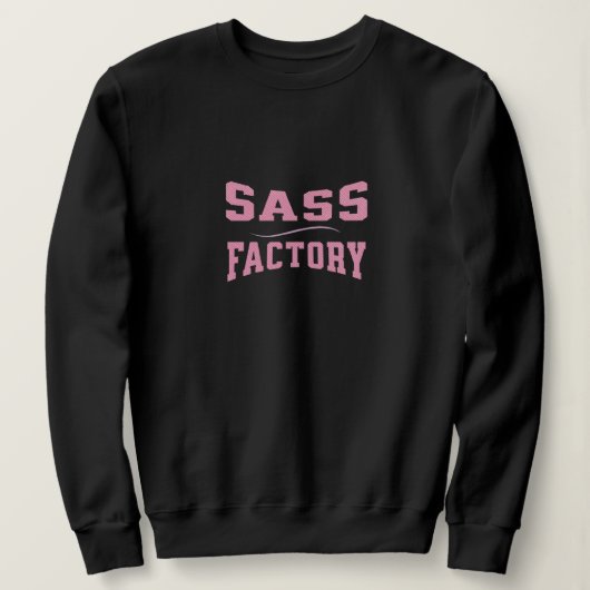Sass工場 – おもしろい スウェットシャツ (デザイン正面)