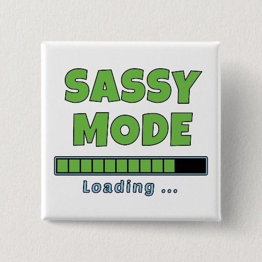 sass が起動中… 缶バッジ (正面)