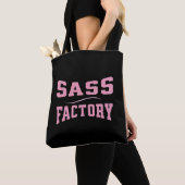 Sass Factory - おもしろ トートバッグ (クローズアップ)