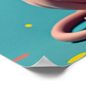 Sass-phinx：究極のポップ・アートのファッション猫 ポスター (角)