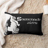 Sassenachの姉妹のロゴのlumbarの枕 ランバークッション (ブランケット)
