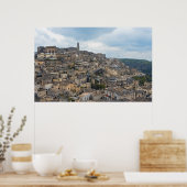 Sassi Houses, Matera, Basilicata，イタリア ポスター (キッチン)