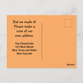 Sassyおもしろい Iumm Orangeの動く告知 ポストカード (裏面)