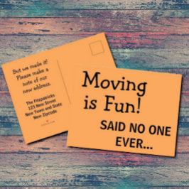 Sassyおもしろい Iumm Orangeの動く告知 ポストカード