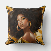 SassyとSoulful: Diva インスパイア クッション (正面)