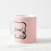 Sassyフローラカスタマイズ可能なMom Mug コーヒーマグカップ (正面左)
