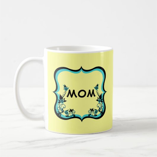 Sassyフローラカスタマイズ可能なMom Mug コーヒーマグカップ (左)