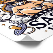 Sassy以来の誕生デジタルダウンロード – Perfect DTF ポスター (角)