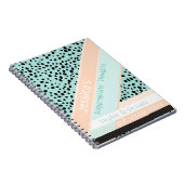 Sassy|不適切な考え|ピーチ&アクアスポット ノートブック (右側)