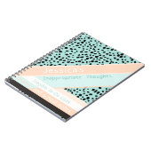 Sassy|不適切な考え|ピーチ&アクアスポット ノートブック (左側)