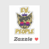 Sassy 王室の Cat - 「Ew.人々おもしろい猫好き シール (シート)