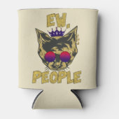 Sassy 王室の Cat - 「Ew.人々おもしろい猫好き 缶クーラー (正面)
