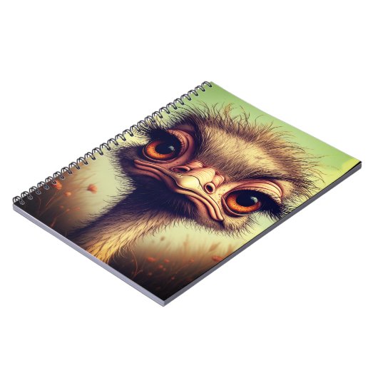 "Sassy Baby Emu" Spiral Notebook ノートブック (左側)