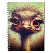 "Sassy Baby Emu" Spiral Notebook ノートブック (正面)