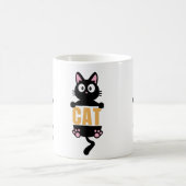 Sassy Black Cat、black cat mug、猫好きギフト、i lov コーヒーマグカップ (中央)