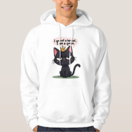 Sassy Black Cat Queen "Not a Lap Cat" Hoodie パーカ