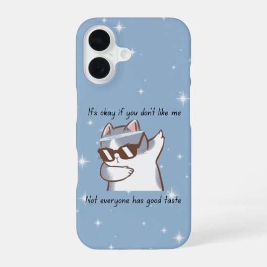 Sassy Cat Phone Case iPhone 16ケース (裏面)