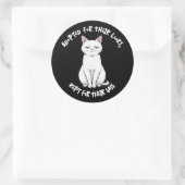 Sassy Cat Sticker ラウンドシール (バッグ)
