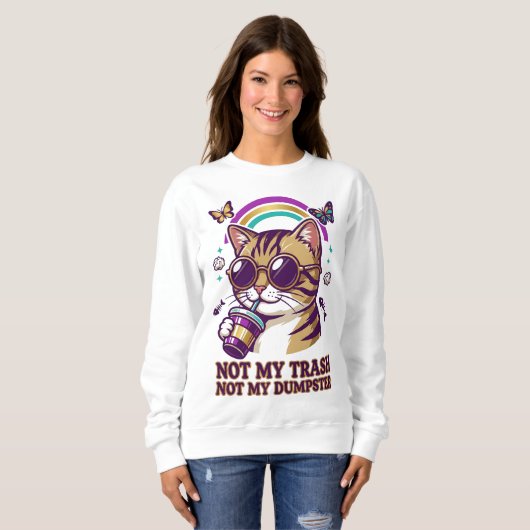 Sassy Cat Sweatshirt スウェットシャツ (正面フル)
