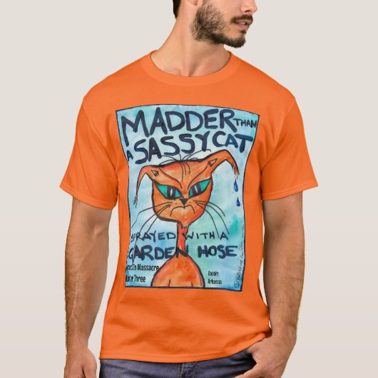 Sassy Cat t-shirt, men's XL Tシャツ (正面)