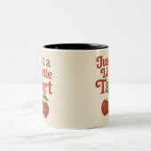 Sassy Cherry Just a Little Tart Retro Red ツートーンマグカップ (中央)