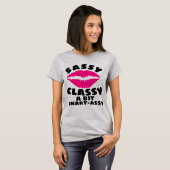 SASSY CLASSY 頭が切れる ASSY LADES誕生日Tシャツ Tシャツ (正面フル)