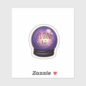 Sassy Crystal Ball It's Giving No ステッカー シール (シート)