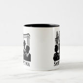 Sassy Cup - サスを飲め ツートーンマグカップ (中央)