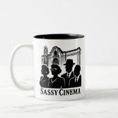 Sassy Cup - Drink the Sass ツートーンマグカップ (左)