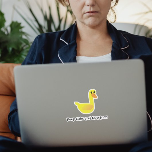 Sassy Cute Sarcastic Duck Humor シール