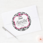 Sassy Damask Cake - Packaging Stickers ラウンドシール (封筒)