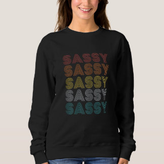 sassy daughter kids teen retro vintage girls スウェットシャツ