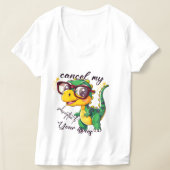 Sassy Dino Women's T-Shirt - "Cancel My Subscripti Tシャツ (レイダウン)