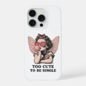 Sassy Dreamscape Cherub – "Too Cute To Be Single" iPhoneケース (裏面)