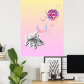 Sassy Fish Poster ポスター (ホームオフィス)