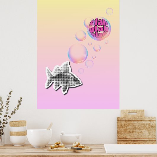 Sassy Fish Poster ポスター (キッチン)