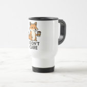 Sassy Fox with a Mug トラベルマグ (正面右)