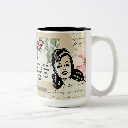 Sassy funny lover mug ツートーンマグカップ (右)