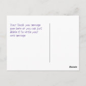 Sassy Girlありがとうはがき ポストカード (裏面)