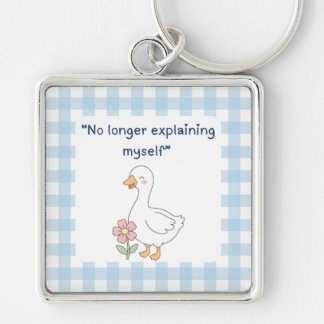 Sassy Goose Gingham Charm Keychain キーホルダー