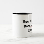 Sassy "How about no" Coffee Mug ツートーンマグカップ (中央)