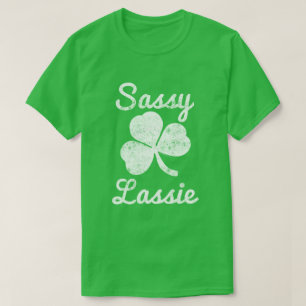 Sassy Lassie Cute Women's St. Patrick's Day Shirt Tシャツ