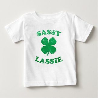 Sassy Lassie St. Patrick's Day Baby T-Shirt ベビーTシャツ