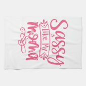 Sassy Like My Mama Personalized Kids  キッチンタオル (横)