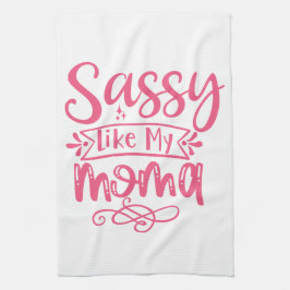 Sassy Like My Mama Personalized Kids  キッチンタオル