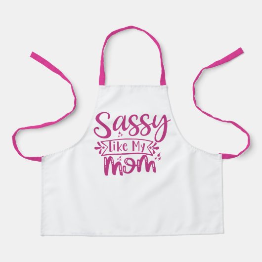 Sassy Like My Mom All-Over Print Apron エプロン (正面)