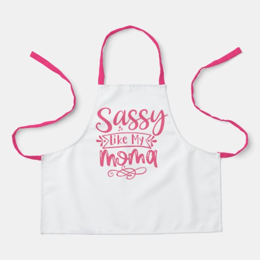 Sassy Like My Moma Personalized Kids Apron エプロン (正面)